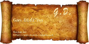Gan Diána névjegykártya